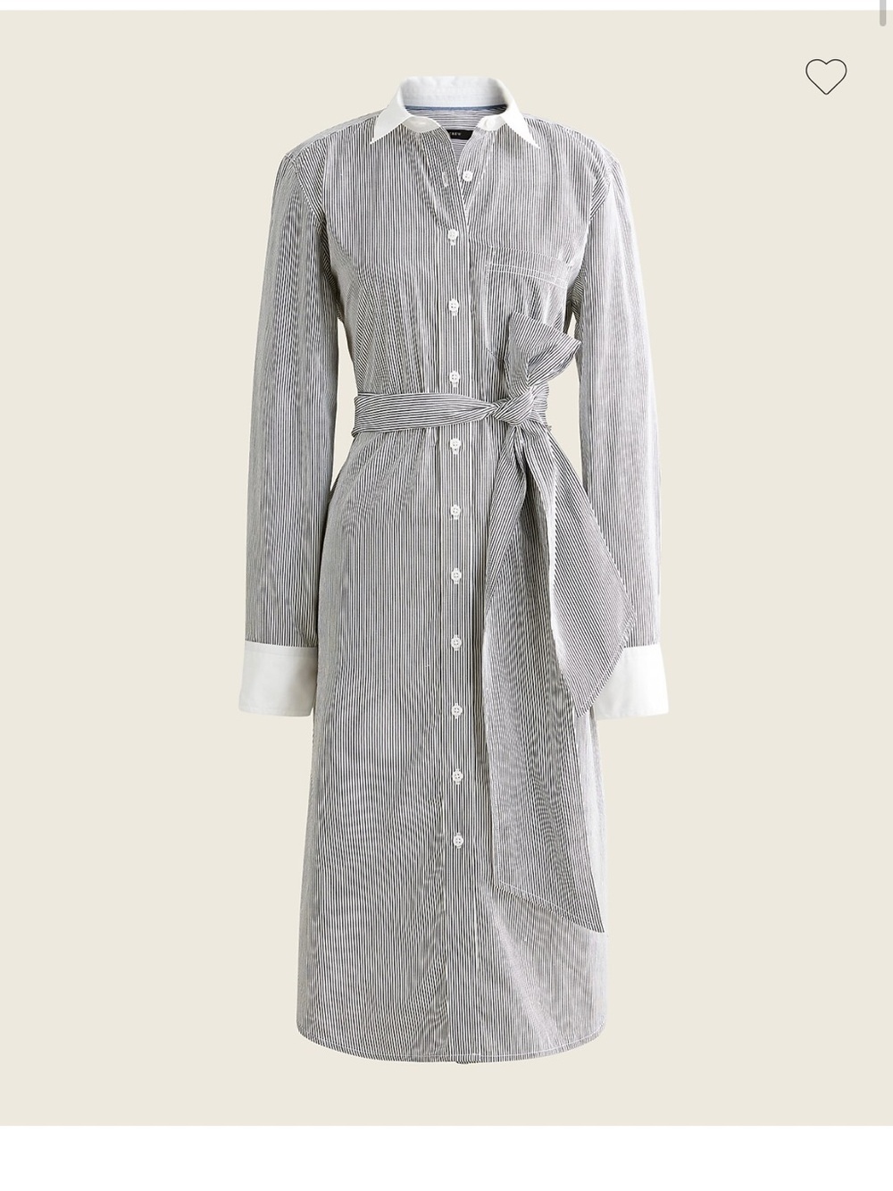 NWT J. Crew Classic-fit Crisp Cotton Poplin Shirt dress
